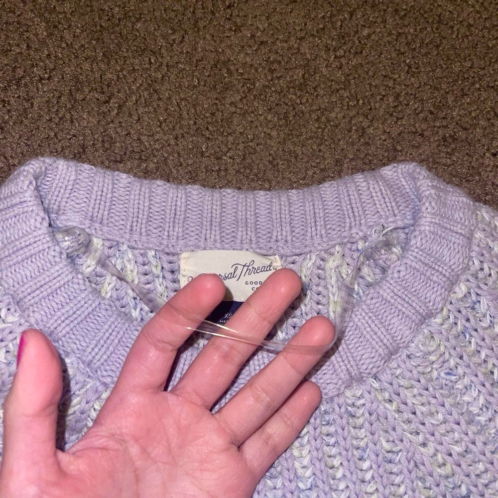 Lavender Knit Sweater - Picture 6 of 6